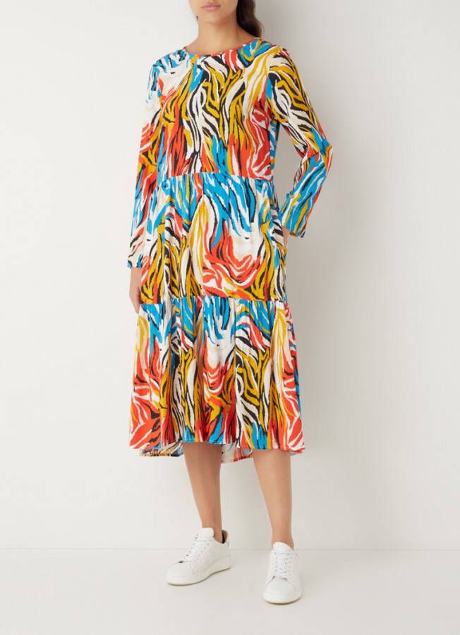 United Colors of Benetton Midi jurk met kleurrijke all over print online kopen