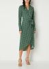Colourful rebel Groene Midi Jurk Lea Graphic Wrap Midi Dress online kopen