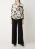 Maje Coflower cotton floral print shirt , Groen, Dames online kopen