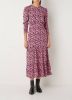 Mango Esmirna midi jurk met stippenprint en rugdecollet&#xE9 online kopen