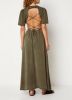 Mango Harper maxi jurk van lyocell met rugdecollet&#xE9 online kopen