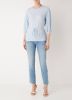 MOS MOSH Stomach viewer blouse blouses 142740 , Blauw, Dames online kopen