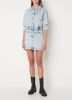 NIKKIE Bibi mini jurk van denim met verwassen afwerking online kopen