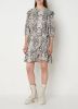 NIKKIE Rosinda mini jurk in linnenblend met slangenprint en volant online kopen