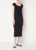 Penn & Ink Midi jurk met rechthoekige halslijn en stretch online kopen