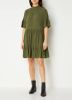Scotch & Soda Groene Mini Jurk Short Dress With Ruffle Sleeve Detail online kopen