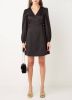 Selected Femme Zwarte Mini Jurk Slftanka Ls Short Wrap Dress B online kopen