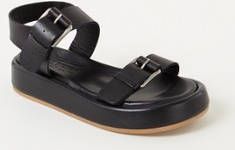 Shabbies Sandalen Sandal Calf Nappa Leather Zwart online kopen