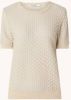 Summum 7s5648 7873 short sleeve swaeter cotton shimmer knit online kopen