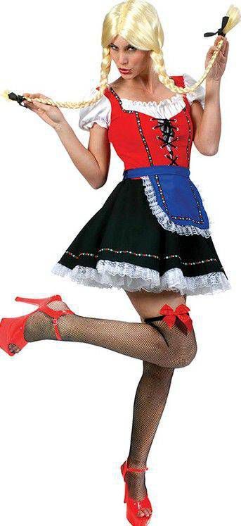 Confetti Tiroler dame kostuum | oktoberfest jurkje online kopen