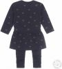 Dirkje baby jurk + legging met biologisch katoen donkerblauw/goud online kopen