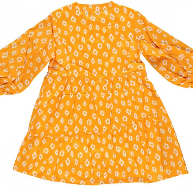 Like Flo A-lijn jurk met all over print zonnebloemgeel/wit online kopen