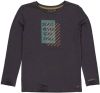 Quapi ! Jongens Shirt Lange Mouw -- Donkergrijs Katoen/elasthan online kopen