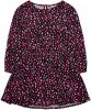 ONLY KIDS MINI jurk KOMSCARLETT SOLVEIG met all over print zwart/roze/paars online kopen