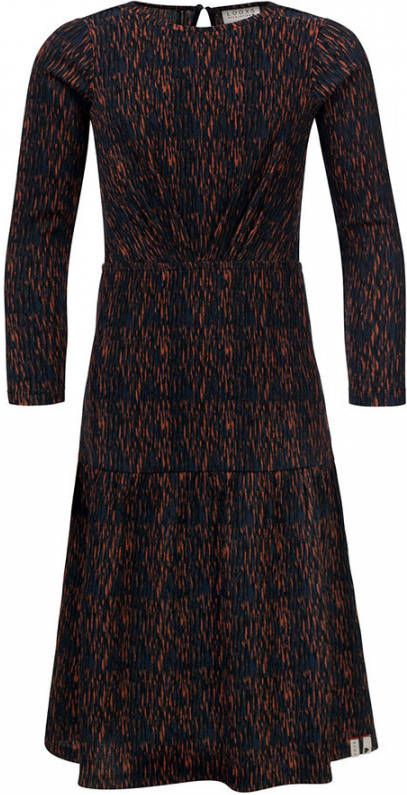 Looxs Revolution Maxi jurk navy/terra print voor meisjes in de kleur online kopen