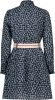 Nono Donkerblauwe Mini Jurk Milau Button Up Dress online kopen