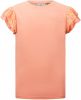 Retour Denim basic T shirt Drancy met kant perzik roze online kopen