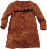 Z8 baby jurk Nella met all over print en 3D applicatie roestbruin/zwart online kopen