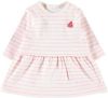 NAME IT BABY gestreepte jersey jurk Dilara wit/lichtroze online kopen