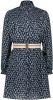 Nono Donkerblauwe Mini Jurk Milau Button Up Dress online kopen