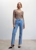 Mango Matilda high waist straight fit jeans in lichte wassing online kopen