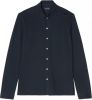 Marc O'Polo Long sleeve jersey shirt, shaped , Blauw, Heren online kopen