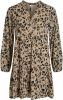 Object Mila Gia Longsleeve Dress Leopard , Beige, Dames online kopen