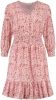 Fifth House jurk Riso met all over print en volant rood/roze online kopen