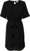 JACQUELINE DE YONG jurk met strikceintuur zwart online kopen