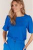 Juffrouw Jansen Tanda S23 k136 Shirt 775 Bright Blue , Blauw, Dames online kopen