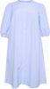 Kaffe Curve gestreepte jurk KCberana lichtblauw/wit online kopen