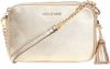 Michael Kors 9746 jet set medium camera bag leather pale gold online kopen