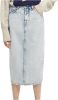 Scotch & Soda High rise denim midi kokerrok met structuur online kopen