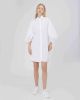 Silvian Heach Abito Chemisier CON Maniche A Palloncino , Wit, Dames online kopen