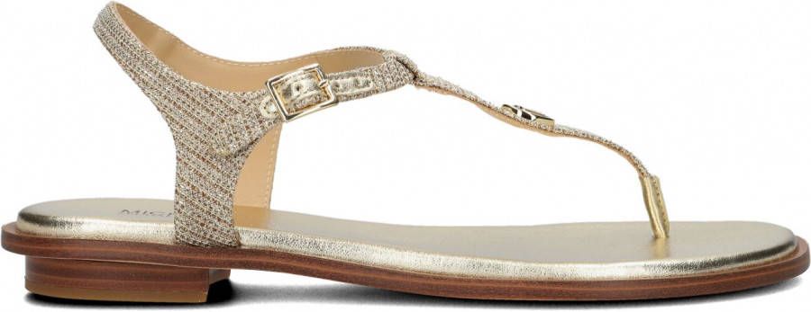 Michael Kors 9832 mallory thong leather pale gold online kopen