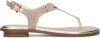 Michael Kors Gouden Sandalen Mk Plate Thong online kopen