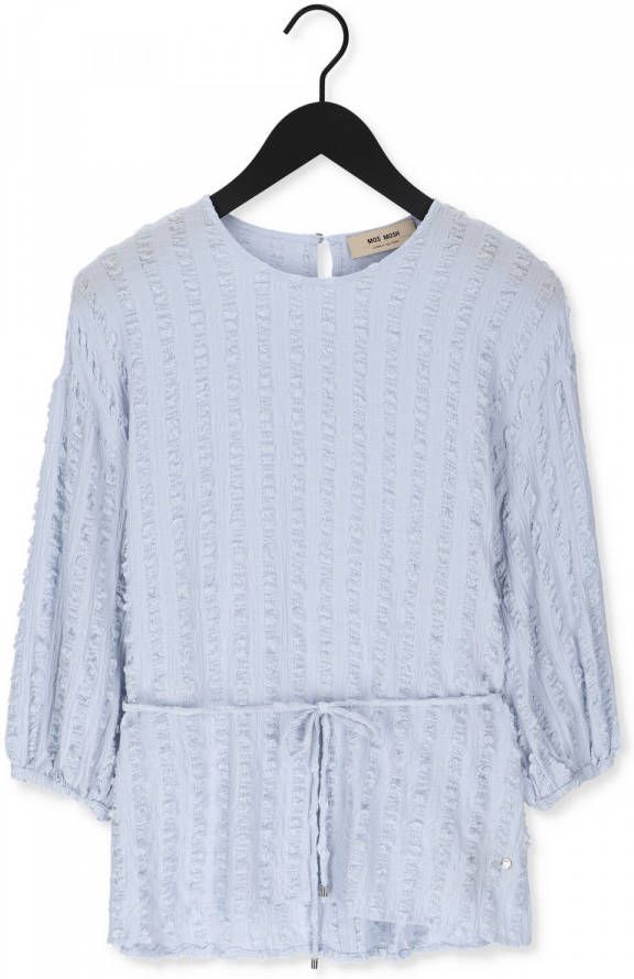 MOS MOSH Stomach viewer blouse blouses 142740 , Blauw, Dames online kopen