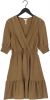 OBJECT A lijn jurk OBJDIANE met volant bruin online kopen