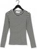 Selected Femme T shirts Anna Long Sleeve Crew Neck Tee Str S Zwart online kopen