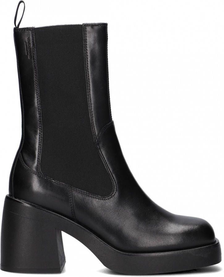 Vagabond Brooke Leren chelsea boots met plateauzool in zwart online kopen