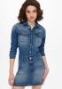 Only Jeansjurk ONLBLUSH LS STRETCH DNM DRESS ADD online kopen