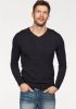 Tom Tailor Regular Fit Sweatshirt V halszwart, Effen online kopen