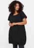 Zizzi korte jurk met elastische boord JEASY zwart online kopen