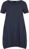 Zizzi korte jurk met elastische boord JEASY donkerblauw online kopen
