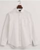 Gant casual overhemd wit effen katoen normale fit online kopen