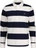 GANT Regular Fit Poloshirt lange mouw wit/blauw, Horizontale strepen online kopen