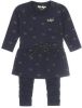 Dirkje baby jurk + legging met biologisch katoen donkerblauw/goud online kopen