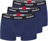 HUGO Boxershorts Trunk Triplet Pack Blauw online kopen