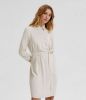 Selected Femme Jurken Ls Short Linen Dress Beige online kopen