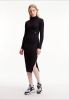 Calvin Klein Midi trui jurk met logoborduring en ribstructuur online kopen